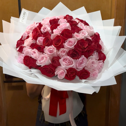Ramo de 100 rosas mixto